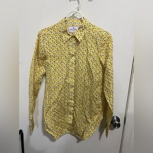 Brooks Brothers Yellow Lemon-Print Classic Fit Button-Down Shirt